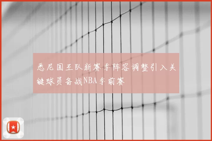 悉尼国王队新赛季阵容调整引入关键球员备战NBA季前赛