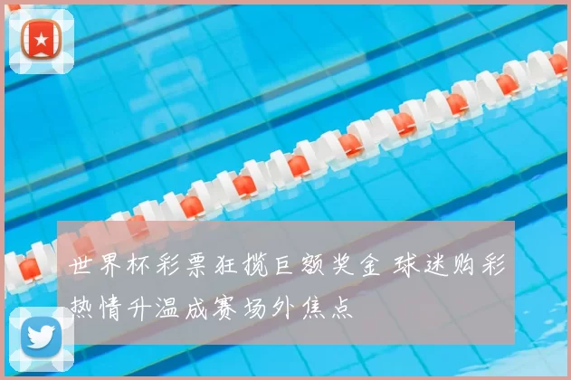 世界杯彩票狂揽巨额奖金 球迷购彩热情升温成赛场外焦点